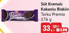 TORKU PREMİO SÜT KREMALI KAKAOLU BİSKÜVİ 176 G TORKU PREMİO SÜT KREMALI KAKAOLU BİSKÜVİ 176 G